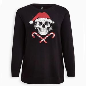 Torrid Holiday Skull Sleep Sweatshirt